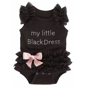 NWOT Little black dress onsie 0-3 months